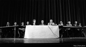 Clean Air Commission at Clean Air Meeting. State Air Conservation Committee hearing.