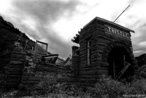 Ruins of the old Thistle School.
