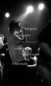 Unit Pride at Gilman Street, September 1988. Eric Ozene singing.