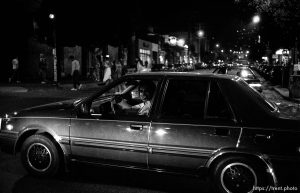 Halloween night on Telegraph Avenue.