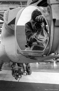 Apache helipcopters at McDonnell Douglas plant.