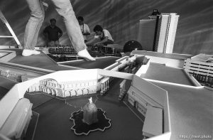 Miniature model of Ceasar's Palace expansion.