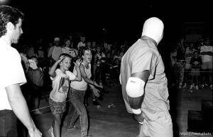 Pro wrestling match.