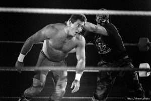 Pro wrestling match.