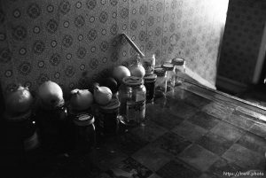 Food storage in the hall at Nana's house.