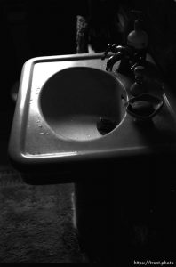 The bathroom sink at Nana's house.