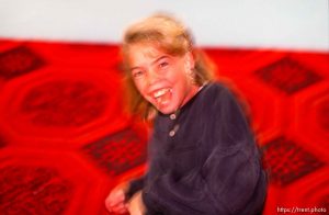 Girl laughing at Classic Skating Rink