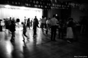 People dancing at the San Ramon 1st Ward's Christmas party.