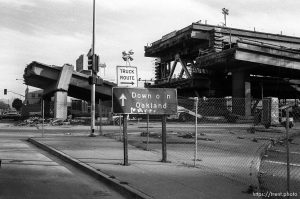 Altered sign reading 