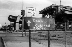 Altered sign reading 