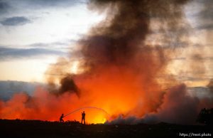 Fire at the town dump