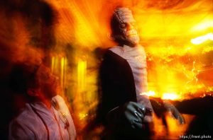 Frankenstein in a haunted house, october 1990.
