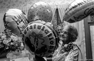 Woman's 100th birthday party.
