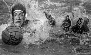 Action at Acalanes vs Campolindo water polo.