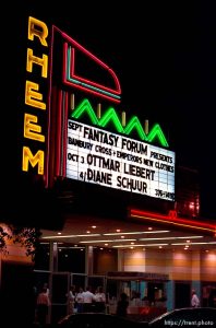 Rheem theater sign and marquee