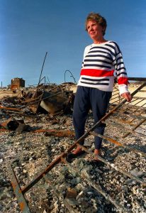 Woman who lost her home in the Oakland Hills fire.