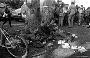 Bums at Bill Graham tribute concert in Golden Gate Park.