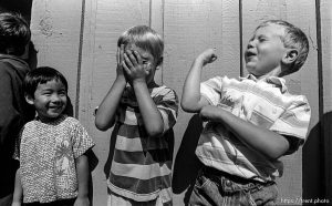 Kids hit themselves on the first day of kindergarten (Mrs Griebstein's class).