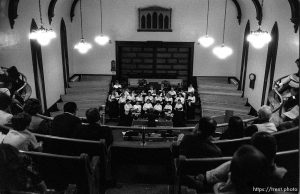 Choir at Sue Quayle's recital