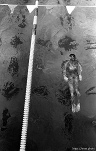 Swim meet at Acalanes HS from above.