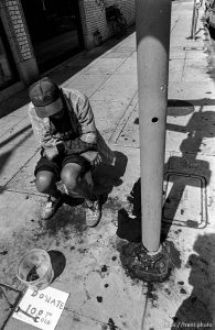 Beggar on Melrose Avenue