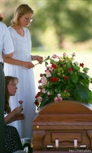 Family mourns at funeral for Jennifer Neddo, killed by drunk driver.