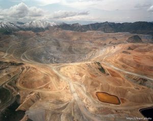 Bingham Copper Mine from the air.