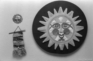 Sun hangings in the pre-school room in the Nelson home.