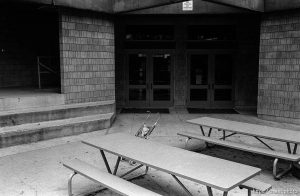 N in stroller at Walt Disney Elementary