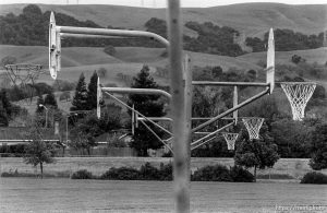 Basketball hoops at Walt Disney Elementary