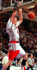 Keith Van Horn dunks at Utah vs Stanford, NCAA Tournament.