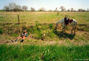 Dahl Olsen and his horse 