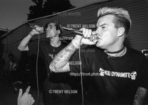 AFI's Davey Havok and Good Riddance at Brick's Club.