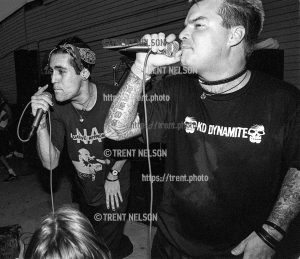 AFI's Davey Havok and Good Riddance at Brick's Club.