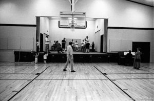 Bryan Ward roadshow rehearsal.