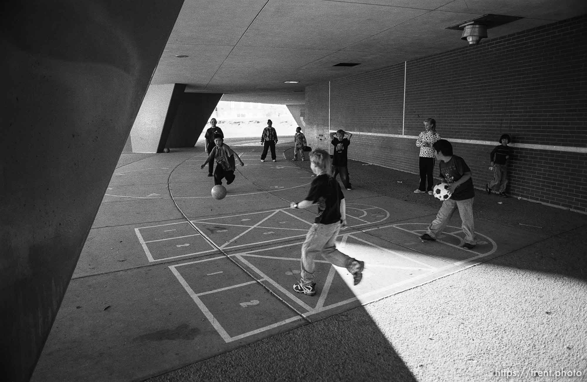 Kids play ball in the after-school care program at Dee Elementary School. Ogden City School District just got a $300,000 federal grant to beef up its 8-year old program at three schools in the city's low income areas.