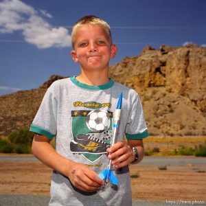 Justin Nelson. Model Rocket Launch. Beaver County Fair.