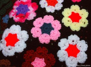 Barbara Edmunson's 1st place afghan. Beaver County Fair