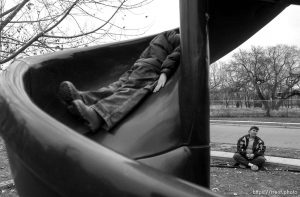 Salt Lake City - Single mother Monique Austin lives in Salt Lake City with her 4-year-old son Charlie. She has ten months to prepare for life without welfare and is working towards a high-school diploma and a well-paying job. 12.13.2002, 4:05:27 PM