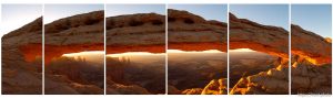 mesa arch at sunrise