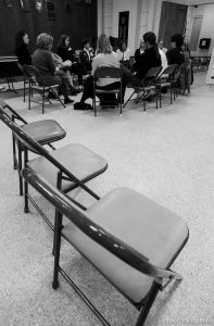 A meeting of Compassionate Friends, a support group for bereaved parents. . 11/11/2003