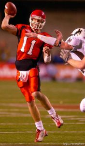 Salt Lake City - Utah defeats Wyoming 47-17. Utah vs. Wyoming college football Saturday night at Rice-Eccles Stadium.