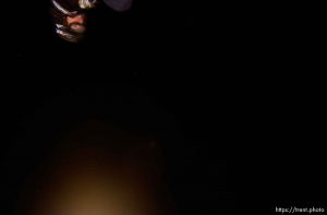 Park City - US Snowboard Grand Prix halfpipe, Park City Mountain Resort Friday night.