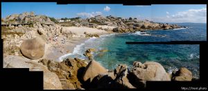 beach, family vacation to the NW coast of Spain.
