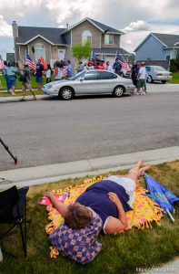Reclining reporter. A somber scene outside the family home of Wassef Ali Hassoun, a US Marine who was captured in Iraq by militants. On Saturday, claims were made on a Web site that Hassoun had been beheaded by his captors.