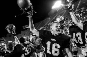 Skyline scores a 27-8 victory. Skyline vs. Kahuku (Hawaii) high school football Saturday afternoon at Rice-Eccles Stadium.