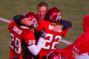 Utah coach Urban Meyer. Utah vs. BYU college football.
11.20.2004