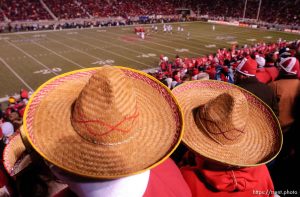 fans swarm the field. Utah vs. BYU college football. 11.20.2004