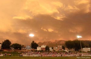 Sunset at Alta vs. Logan high school football.