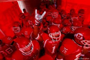 players pregame. Utah vs. San Diego State University college football.